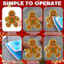 48 Pcs Christmas Iron on Patches Xmas Merry Hohoho Chenille Patches Santa Gingerbread Man Elk Embroidery Applique Patch Bulk for Christmas Clothing, Jackets Bag Dress Hats DIY Accessory