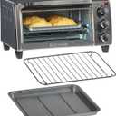 BLACK+DECKER TO1313SBD Toaster Oven, 15.47 Inch, Silver