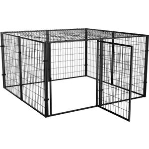 Dog Playpen, Extra Large Dog Crate, 48"x48"x24", Heavy Duty Cage, Dog Kennel, Pet Playpen, for Small Medium Dogs, Puppy Playpen Yard, Chicken Coop, Pet Fence, Indoor Outdoor2 (2X2 : 47"L x 47"W x 28.5"H)