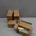 Leydebong 6 Pack Heavy Duty Dummy Door Handle Interior Lever Set, Single Sided Gold Door Knob for Interior Doors, Right/Left Handing