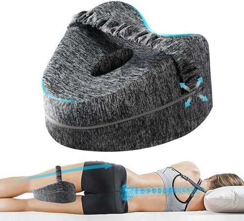 Vertdens Leg Pillow, Knee Pillow for Side Sleepers, Leg Pillows for Sleeping, Knee Cushion for Sleeping, Suitable for Relieving Leg, Back, Knee Pain
