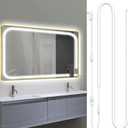 LED Vanity Mirror Lights, Hollywood Style Makeup Lighting, 10FT/6000K/Dimmable/12V Adapter/Self-Adhesive Strip Lights for Mirror, Lighting for Makeup Vanity Table & Bathroom Mirror