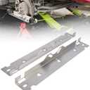 Premium Wheel Alignment Tool Plate with Hanging Holes, Stainless Steel Toe Alignment Tool Plates, Silver