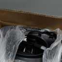 Amazon Basics Air Circulator Desk Fan for Bedroom, Home and Office, 90-Degree Tilt Head, 3 Speed Settings, Cooling, 35 Watts, Black, 11.1"W x 6.3"D x 10.9"H