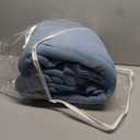 True North by Sleep Philosophy Micro Fleece Bed Sheet Set, Warm, Sheets with 14" Deep Pocket, for Cold Season Cozy Sheet-Set, Matching Pillow Case, Queen, Blue, 4 Piece