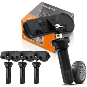 Jsueng TPMS Sensor, GM Tire Pressure Monitoring System Sensor for Buick Cadillac Chevy GMC Pontiac Saturn Hummer Saab Replaces 13586335 13598771 13598772 13581558 315Mhz Set of 4