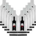10 Set Wine Bags for Travel, Wine Bottle Travel Protector Bags, Wine Travel Bags for Wine Bottles Airplane, Wine Packaging Skins Sleeves for Air, Car and Cruise Travel, 7.1 x 7.1 x 16.5 inches