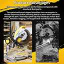 Miter Saw Dust Collection Adapter for DeWalt DWS779 & DWS780, 5-in-1 Vacuum Hose Connector, Improved Dust Collector Upgrade, Fits 12-Inch Sliding Miter Saw Accessories