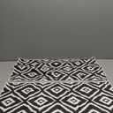 Black White Diamond Grid Hand Towels - Graphic Arrangement Set of 2 Soft Absorbent Decorative Towels, 14 x 28 in