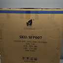 SUNCREAT Outdoor Patio Fire Pit with Mesh Spark Screen, 40" Portable Fire Pit for Camping, Black