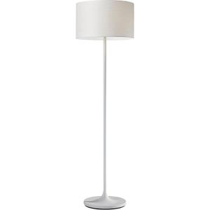 Adesso Floor Lamp with Scratch Proof and Corrosion Resistant Body - Perfect Lighting for Bedroom, Living Room and Corner Decor, Matte White