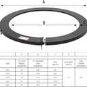 Trampoline Pad, 10ft 12ft 14ft 15ft 16ft Trampoline Replacement Safety Pad, Waterproof and Tear-Resistant Safety Spring Cover Round Frame Pad