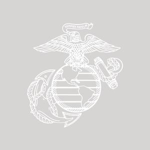 United States Marine Corps Design Car Bumper Sticker, Weather Resistant Vinyl Decal for car, Laptop, Window, Tank - 12 Inches