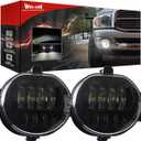 WOLUEN Dodge Ram 1500 LED Fog Light - DOT Approved Super Bright LED Fog Lights for 2002-2008 Dodge Ram 1500 2003-2009 Ram 2500 3500 2004-2006 Durango Truck 2003 2004 2005 2006 2007 2008 2009 (Light Color: White)
