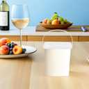 UPKOCH Thickened Square Ice Bucket Storage Container with Lid 3.14X3.14X2.83In Plastic Ice Cube Holder for Kitchen Freezer Food and Cream Storage (8X8CM, Transparent)