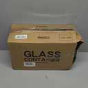 C CREST Glass Containers for Food Storage with Lids, [10-Pack] Meal Prep Containers for Kitchen, Home Use, BPA Free (Green)