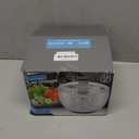 Smile mom Salad Spinner Small Lettuce Spinner Kitchen Gadgets Vegetable Washer, High Efficiency for Home Kitchen Washing & Drying Leafy Vegetables, One-Handed Handle Easy Press 3.8 Qt White