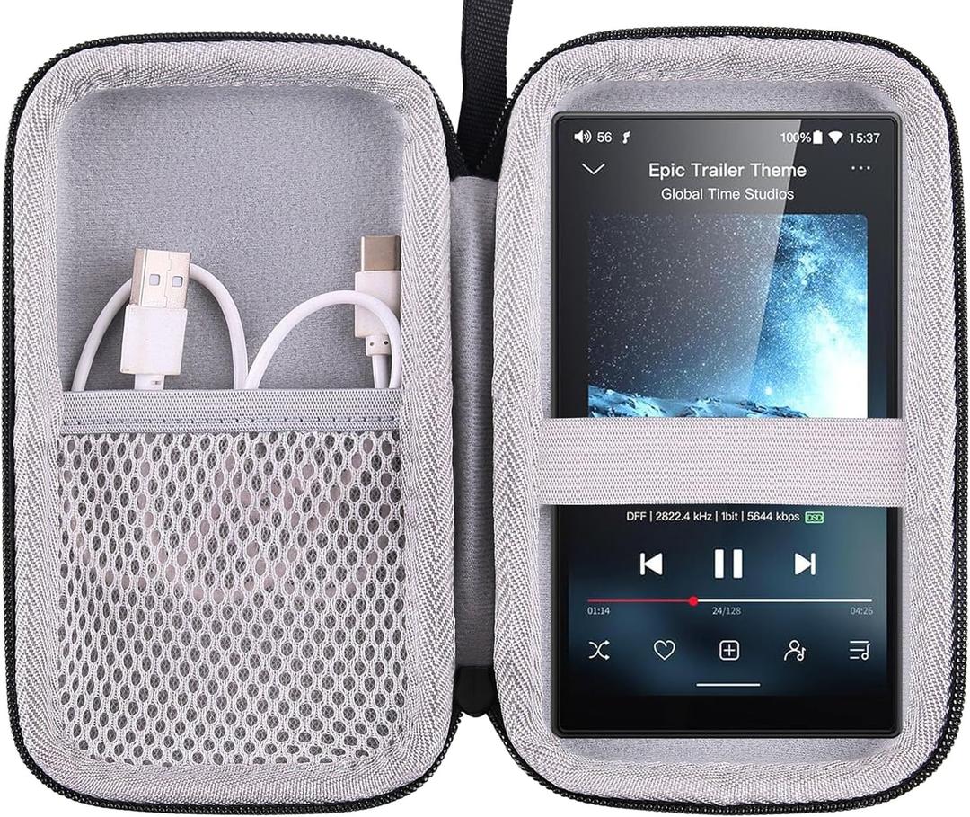 Hard EVA Carrying Storage Case Compatible with HiBy R4/R5 Gen 2/R6 gen3/ FiiO M21 /JM21 Portable Music Player MP3 Walkman Protective Travel Storage Box
