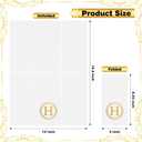 100 Gold Monogram Disposable Napkins - Letter H Hand Towels Decorative, Dinner Napkins for Guest, Monogrammed Hand Towels for Bathroom Wedding Birthday Party Baby Shower
