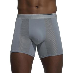 Men's Boxer Breifs Underwear, Mesh Breathable Underwear, Moisture Wicking Boxers (M)