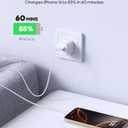 3 x USB to USB C Cable (3.3ft 2Pack), White Type C Charger Cord USB A to USB C Fast Charging Cable for Fire HD 10 8, Samsung Galaxy S25/S24/S23, iPad Pro/Air, iPhone 17 16 Pro