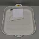 SENSARTE Nonstick Ceramic Grill Pan for Stove Tops, Square Grilling Pan with Pour Spouts, Non Toxic Durable Grill Skillet for All Stoves(Gas,Electric,Induction) PTFE,PFAS,PFOA Free, 12Inch (White)