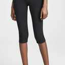 Yummie Women's Talia Capri Cotton Stretch Shapewear Legging Black, Medium