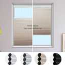 MYshade Top Down Bottom Up Shade Cordless Cellular Shades Blackout Blinds for Indoor Windows Room Darkening Window Blinds & Shades Easy to Install 55" W X 72" H (Beige)