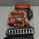 Gloween Christmas Train Sets for Under The Tree, Electric Train Toy with Steam, Light & Sound, Great for 3 4 5 6 7 8+ Year Old Kids, Toddler Boys Girls