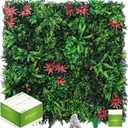 Grass Wall Panels 12 Pack 20"x20", Artificial Hedge Greenery Wall Backdrop, Plant Wall, UV Protected Privacy Fence Screen, Green Wall Decor for Outdoor Indoor Wedding Dcor