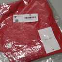 LUCKYCATCUS Women's Shorts 7" Bermuda Shorts with Pockets (Red, XL)
