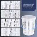Disposable Paint Gun Cup, HVLP Paint Sprayer Gun Mixing Cups (27 Ounce Kit-45PCS Adapter)