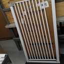 51.18" Extra Tall Cat Gate for Door Way Auto Close, 30"-40" Adjustable Width Pet Gate with 2.75" and 5.5" Extension Kits, No Drilling Pressure Mount Kit, White