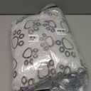  Comfortable Dog Blanket Soft and Warm Plush Blanket for Pet Warmth and Relaxation Cats Bed Crates Bedding Blanket, 65" x 40", Grey Paw