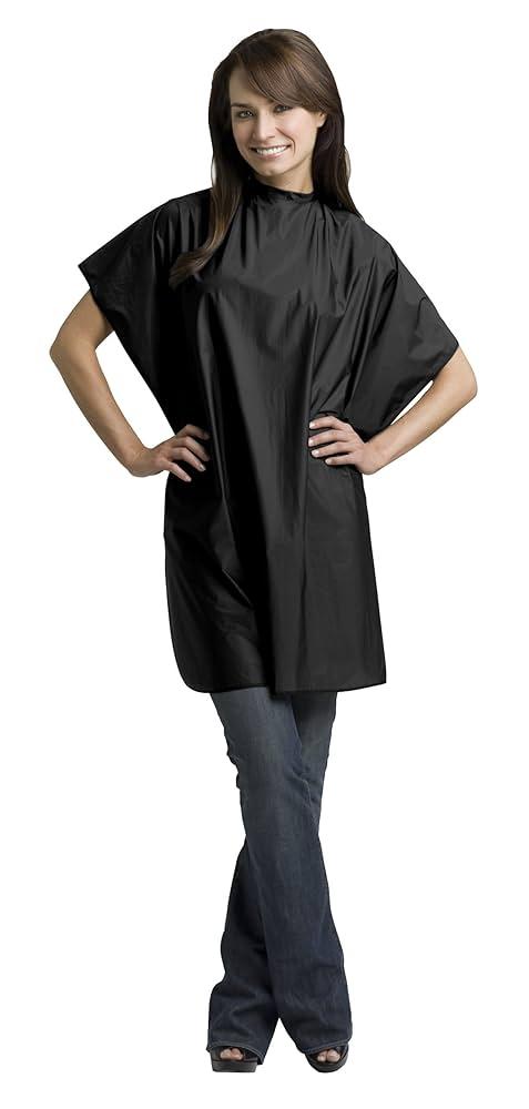Diane Shampoo Cape, 36X54, Black, Pack of 2