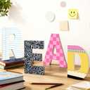 4 Pcs Reading Corner Decor for Classroom, 9 Inch Wooden Composition Notebook Letter Decor, Reading Corner Sign, Back to School Classroom Decor Perfect for Reading Rooms, School Libraries, 9 x 6.3 x 0.6 inches