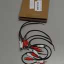 uxcell 8 Pcs 8 Inch Open RCA 2-Male 2-Female Plug Jack Connector Adapter to Bare Wire Open End Audio Video RCA Cable for Amplifier Speaker Wire