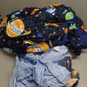 Twin Kids Comforter Set - 5 Pieces Twin Bedding Sets for Boys, Glow in The Dark Space Bed in A Bag with Sheets