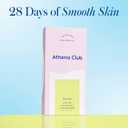 Athena Club Facial Wax Strips for Women, Gentle Hair Removal for Sensitive Skin, No Heat Required, Vegan Wax Strips with Post-Wax Wipes and Soothing Serum, 20 Strips