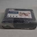 CozyLux Full Size Comforter Sets Black, 7 Pieces Bed in a Bag, Black Comforter Full Size, All Season Bedding Sets with Stitch Quilted Comforter, Flat Sheet, Fitted Sheet, Pillowcases