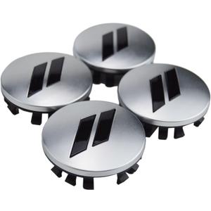 (Set of 4) 63mm=2.5 inches // Slash Wheel Center Cap Covers HubCap Emblem Badge Trim for Dodge Charger Challenger Durango Hornet Dart R/T SRT Magnum Nitro Journey Caliber Avenger and Ram and Jeep