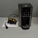 Hot & Iced Coffee Maker with Bold Setting, Single Serve Coffee Maker for K Cup and Grounds, 6-14 Oz Brew Sizes, 50 Oz Removable Water Tank, One Cup Coffee Machine with Reusable Filter, Black