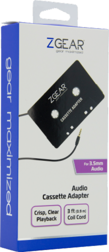 ZGear 3.5mm Audio Cassette Adapter - Black