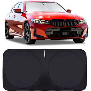 INSAUTO Windshield Sun Shade for 2019-2025 BMW 3 Series 328i M340i M3, Front Window Sun Visor Protector Cover Custom Fit BMW 3 Series Accessories