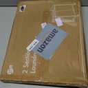 STORAGE MANIAC Rolling Laundry Hamper, 100L Laundry Basket with Lockable Wheels, Double Clothes Sorter Cart, 2 Bag Clothes Separator Hamper for Closet, Bathroom, Laundrys Room, 2 Section Beige