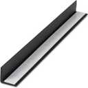 Outwater Plastics Black 3/4'' x 3/4'' x 5/64'' (.078'') Thick Styrene Even Leg Angle Moulding with Adhesive Backing | 36 Inch Lengths (Pack of 4) | 1935-BK-A