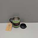 Ideus 16 oz Insulated Coffee Mug with Handle and Lid, Double Wall Stainless Steel Vacuum Thermal Coffee Mug, Travel Coffee Cup Thermal Cup for Home and Office, Avocado Green