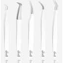 SIVOTE Eyelash Extension Tweezers for Classic & Volume Lashes, 5-Pack, White