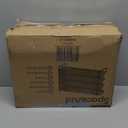 SpaceAid Spice Rack Organizer with 28 Spice Jars, 386 Spice Labels, Chalk Marker and Funnel Set for Cabinet, Countertop, Pantry, Cupboard or Door & Wall Mount - 28 Jars, 13.4" W  10.8" H, Black