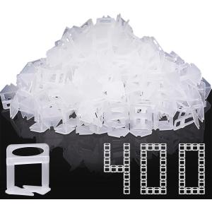 DGSL Tile Leveling System, 400-Piece Tile Spacers Clips 1/16 Inch Tile Tools, Tile Installation Tools for Professional Ceramic Tile and Stone Installation